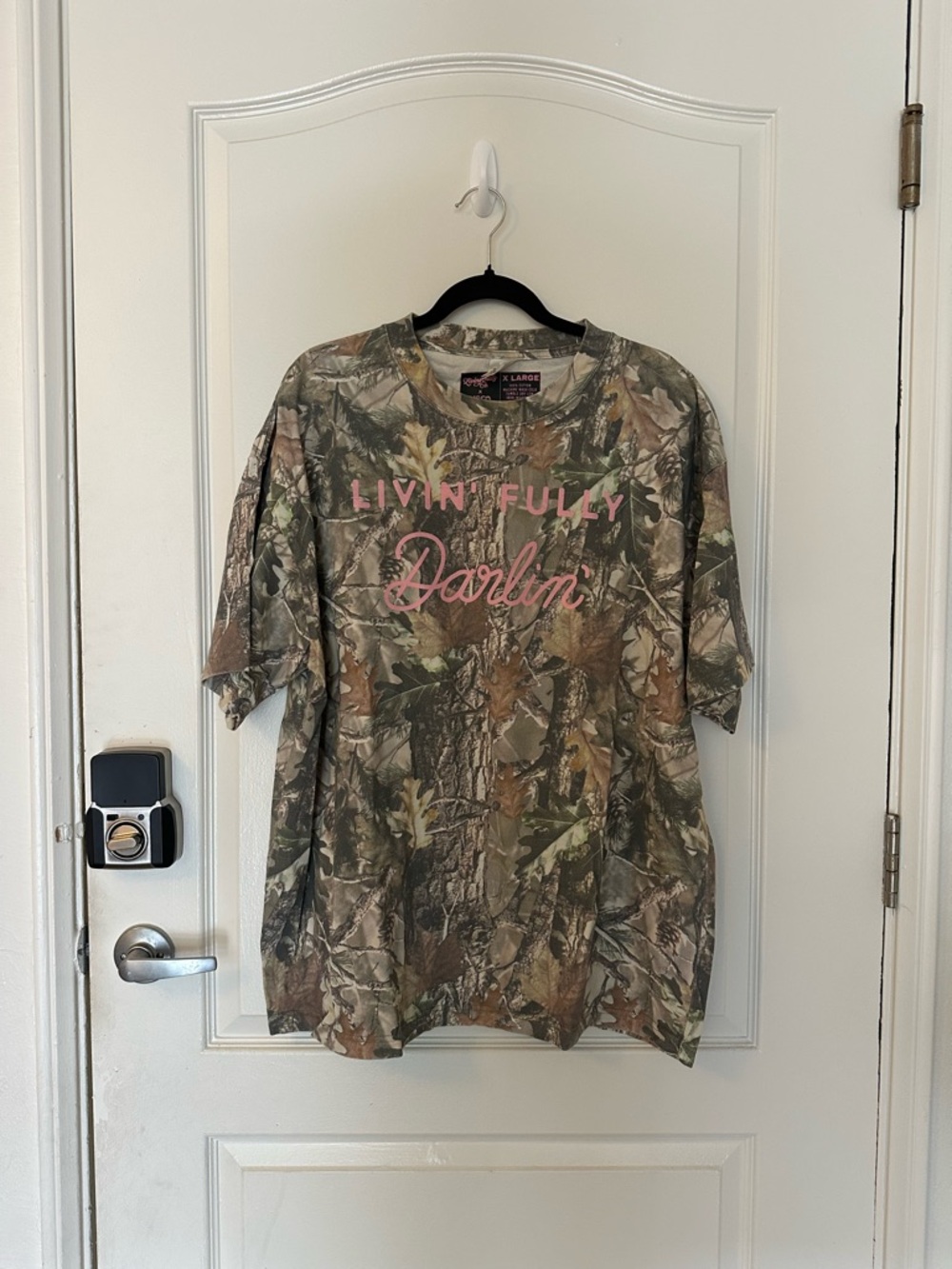 Disco Cowgirl x Living Fully Co. Livin' Fully Darlin Camo Tee - NEVER WORN - XL